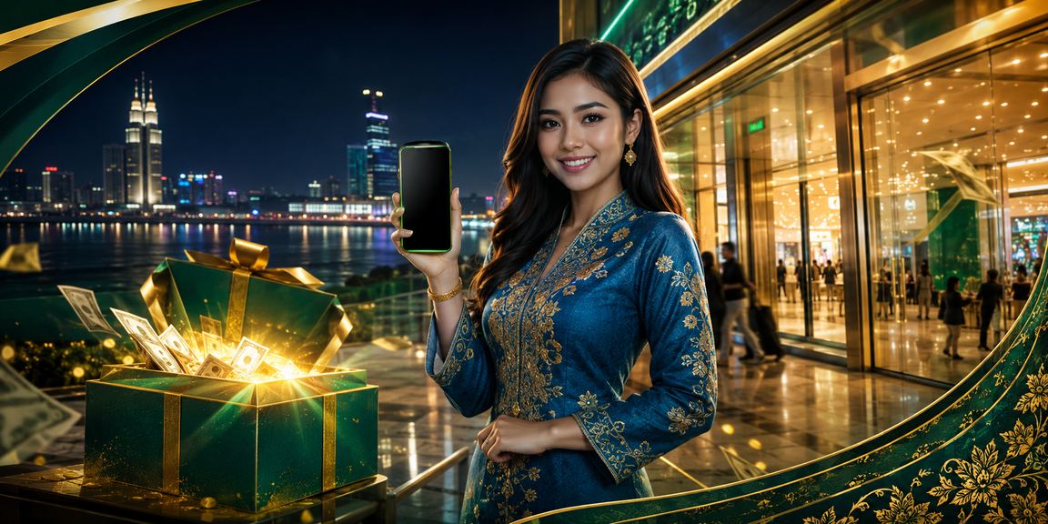 Pemain berbaju kurung di Johor menggunakan aplikasi kasino turbo66 mudah alih